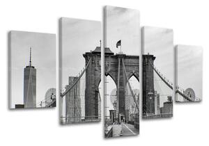 Obraz na stenu 5 dielny MESTO / NEW YORK ME114E50 - 100x80 cm