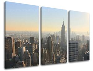 Obraz na stenu 3 dielny MESTO / NEW YORK ME117E30 - 60x40 cm
