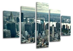 Obraz na stenu 5 dielny MESTO / NEW YORK ME118E50 - 100x80 cm