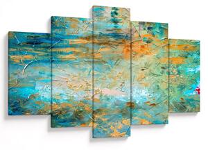 Obraz modrej abstrakcie (150x105 cm)