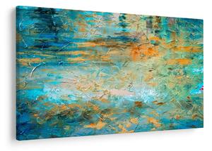 Obraz modrej abstrakcie (90x60 cm)