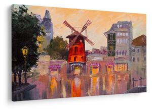 Obraz - Moulin rouge, Paríž, Francúzsko (90x60 cm)