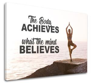Motivačný obraz na stenu The body achieves_001