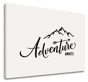 Motivačný obraz na stenu Adventure awaits_002