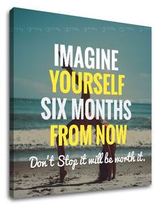 Motivačný obraz na stenu Imagine yourself