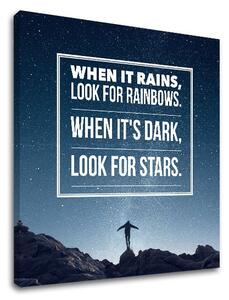 Motivačný obraz na stenu When it rains