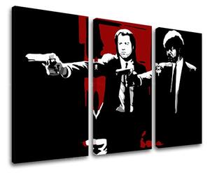Tlačený POP Art obraz Pulp Fiction 3 dielny pulp5