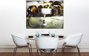 Obraz na plátne APPARITION ON FACE AND FRUIT DISH ON A BEACH – Salvador Dalí RE