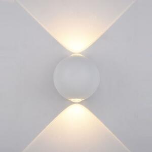 PL-308W ITALUX Carsoli moderné exteriérové nástenné svietidlo 4W=140lm LED biele svetlo (3000K) IP54