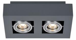 IT8002S2-BK/AL ITALUX Casemiro moderné povrchové bodové svietidlo 2X50W GU10 IP20