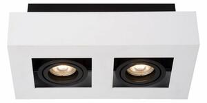 IT8001S2-WH/BK ITALUX Casemiro moderné povrchové bodové svietidlo 2X50W GU10 IP20