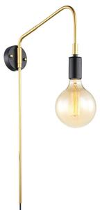 MBM3386/1 BK+GD ITALUX Malene moderné nástenné svietidlo 1X40W E27 IP20