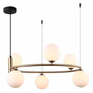 MDM-3974/6 BRO ITALUX Amily moderné závesné svietidlo 6X25W G9 IP20