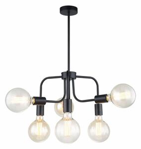 MDM-3678/6 BK ITALUX Kristy industriálne závesné svietidlo 6X60W E27 IP20