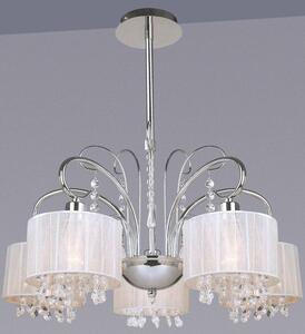 MDM1583/5 WH ITALUX Span glamour krištáľové závesné svietidlo 5X40W E14 IP20
