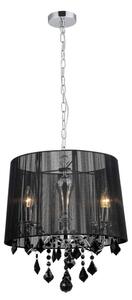 MDM-2572/3 BK ITALUX Cornelia glamour krištáľové závesné svietidlo 3X40W E14 IP20