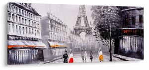 Obraz - Olejomaľba, Paríž (120x50 cm)
