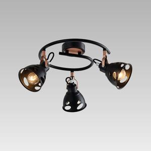 PREZENT 75456 NOTOS stropné svietidlo 380 mm 3xE14/40W, čierna/červená meď