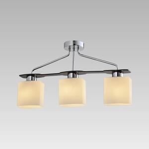 PREZENT 75458 FIRENZA stropné svietidlo 560 mm 3xE27/60W, chróm/WENGUE/biela