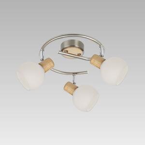 PREZENT 75567 TONG stropné svietidlo 456 mm 3xE14/25W, NS/svetlé drevo/biela