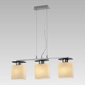 PREZENT 75460 FIRENZA závesné svietidlo 570 mm 3xE27/60W, chróm/WENGUE/biela