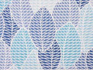 Kúpeľňová penová rohož / predložka PRO-008 Modré listy - metráž šírka 65 cm