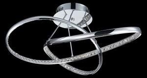 LUXERA 62426 MADD stropné svietidlo 610 mm LED 25W,4000K,chróm/číre sklo
