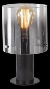 LUXERA 64418 MOXIE stolové svietidlo 1xE27/60W,čierna/dymová