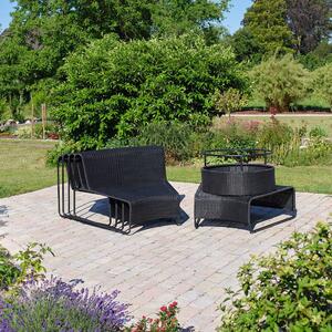 Sivý záhradný lounge set pre 5 Rindal - Selection