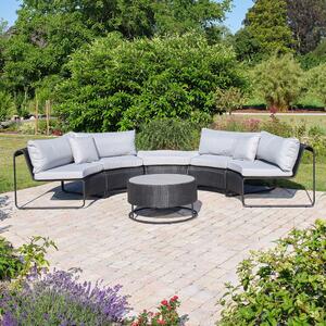 Sivý záhradný lounge set pre 5 Rindal - Selection