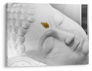 Obraz - Biely Budha (70x50 cm)