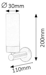 RABALUX 5745 Betty kúpeľňové nástenné svietidlo. zabud. LED 4W IP44 4000K bronz