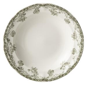 Biely porcelánový hlboký tanier Vintage Blossom - ⌀22*3,4 cm - J-Line by Jolipa