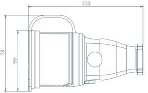 TP electric Gumová spojovacia zásuvka 1x16A IP54 3101-325-0300