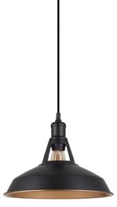 MDM-2315/1 M BK+GD ITALUX Freya industriálne závesné svietidlo 1X40W E27 IP20