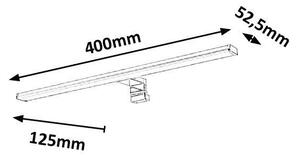Rabalux 2114 Levon nástenné kúpeľňové svietidlo 3v1 LED 400mm 8W/560lm 4000K IP44