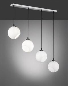 TRIO reality R30074001 Clooney Závesné svietidlo 900mm E27 4X42W Chrómová, biela