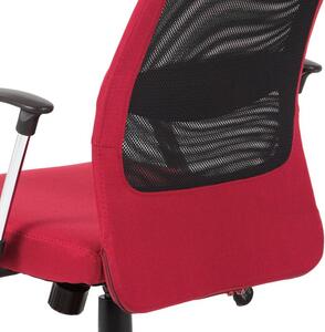 Štýlová kancelárska stolička bordovej farby (a-V206 čierno-bordová)