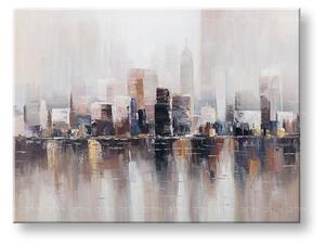 Maľovaný obraz na stenu VEĽKOMESTO 1 dielny YOBCWFCT045 - 120x90 cm