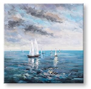 Maľovaný obraz na stenu LODE 1 dielny YOBCFABC001 - 70x70 cm