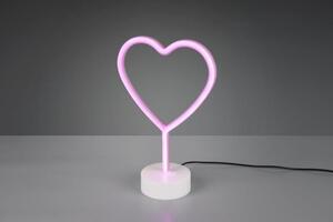 TRIO reality R55210101 HEART USB Dekoračné svietidlo 200mm LED 1X1W Biela