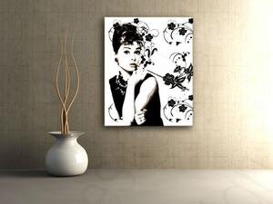 Ručne maľovaný POP Art obraz Audrey Hepburn ah6