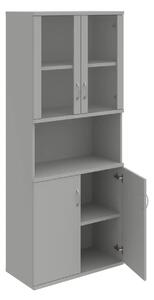 Office Pro skriňa S 5 80 07 sivá 800x400x1920 mm