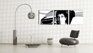Ručne maľovaný POP Art obraz AL PACINO 3 dielny al9