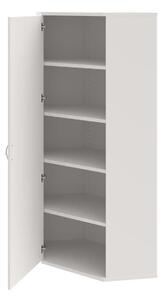 Office Pro rohová skriňa SRV 5 01 L 800x400x1920 mm biela