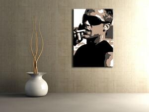 Ručne maľovaný POP Art obraz Brad Pitt bp