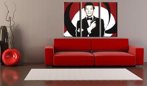 Ručne maľovaný POP Art obraz James Bond 3 dielny bond