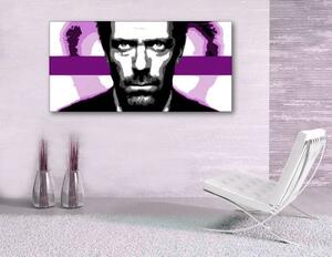 Ručne maľovaný POP Art obraz Dr. HOUSE 1010 dh