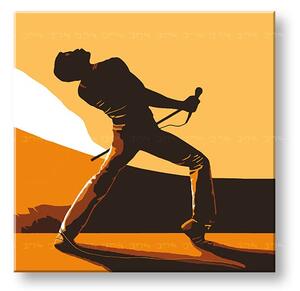 Ručne maľovaný POP Art obraz FREDDIE MERCURY 1 dielny fm3