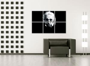 Ručne maľovaný POP Art obraz Einstein 6 dielny einstein